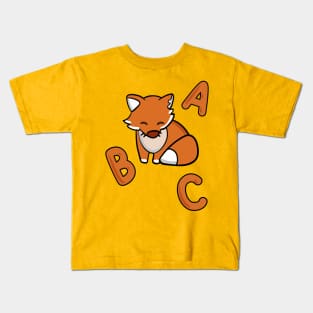 school child fox ABC Kids T-Shirt